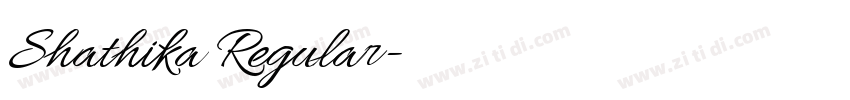 Shathika Regular字体转换 Shathika Regular字体转换
